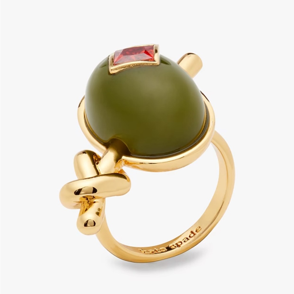 $148 Kate Spade Shaken Or Stirred Statement Ring, Size 6 NWT